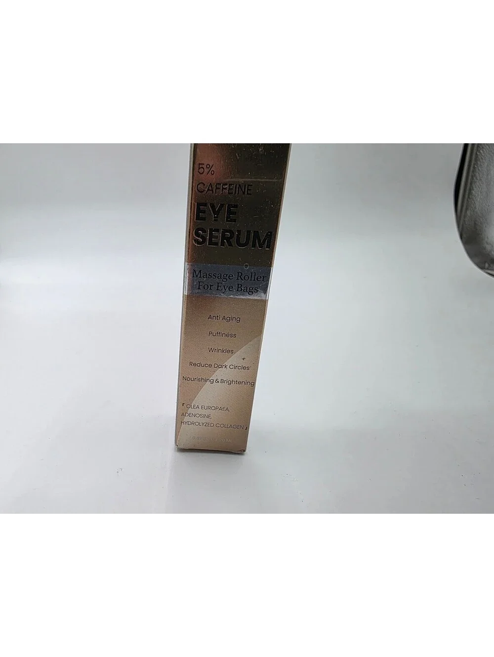 Scosvvi 5% Caffeine Eye Serum with Massage Roller for Eye Bags